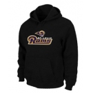 St. Louis Rams Authentic Logo Pullover Hoodie Black