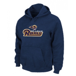 St. Louis Rams Authentic Logo Pullover Hoodie D.Blue