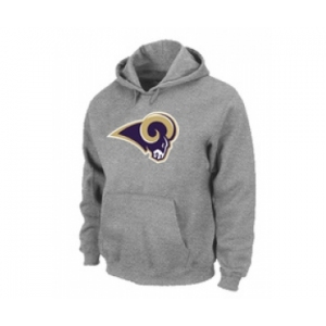 St.Louis Rams Logo Pullover Hoodie Grey