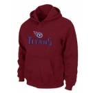 Tennessee Titans Authentic Logo Pullover Hoodie RED