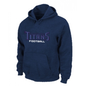 Tennessee Titans Authentic font Pullover Hoodie D.Blue