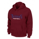 Tennessee Titans Authentic font Pullover Hoodie Red