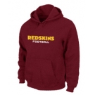 Washington Red Skins Authentic font Pullover Hoodie Red