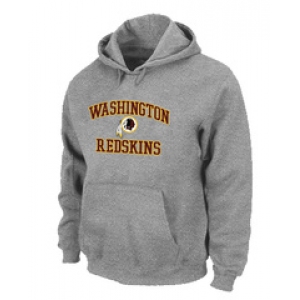 Washington Red Skins Heart & Soul Pullover Hoodie Grey