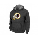 Washington Red Skins Logo Pullover Hoodie D.Grey