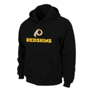 Washington Redskins Authentic Logo Pullover Hoodie Black