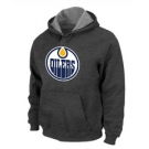 NHL Edmonton Oilers Big & Tall Logo Pullover Hoodie D.Grey