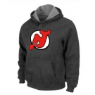 NHL New Jersey Devils Big & Tall Logo Pullover Hoodie D.Grey