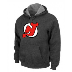 NHL New Jersey Devils Big & Tall Logo Pullover Hoodie D.Grey