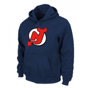 NHL New Jersey Devils Big & Tall Logo Pullover Hoodie D.blue