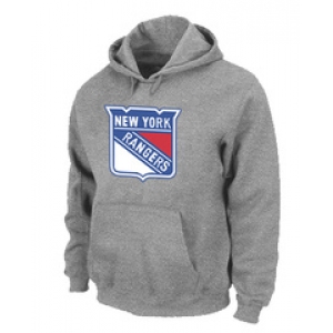 NHL New York Rangers Big & Tall Logo Pullover Hoodie Grey