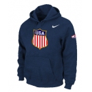 NHL winter Olympics USA Flag Pullover Hoodie D.Blue