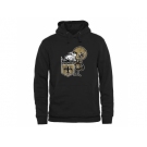 Men's New Orleans Saints Pro Line Black Throwback Logo Pullover Hoodie