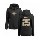NFL Women's Nike New Orleans Saints #25 Eli Apple Black Name & Number Logo Pullover Hoodie