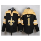 Nike New Orleans Saints #1 Who Dat Black Player Pullover Hoodie