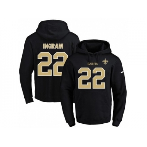 Nike New Orleans Saints #22 Mark Ingram Black Name & Number Pullover NFL Hoodie