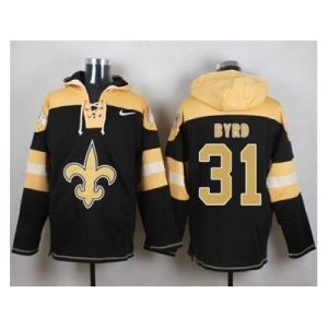 Nike New Orleans Saints #31 Jairus Byrd Black Player Pullover Hoodie