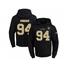 Nike New Orleans Saints #94 Cameron Jordan Black Name & Number Pullover NFL Hoodie