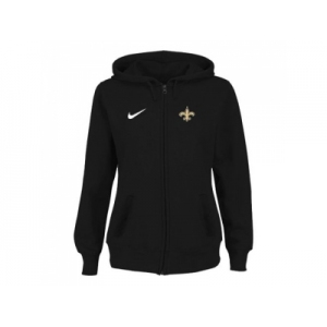 Women New Orleans Saints Stadium Rally Full Zip Hoodie Black