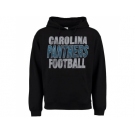 Carolina Panthers Black Junk Food Kickoff Pullover Hoodie