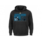 Carolina Panthers Majestic Black Super Bowl 50 Bound On Our Way Pullover Hoodie