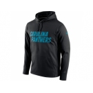 Men Carolina Panthers Nike Black Circuit Wordmark Essential Performance Pullover Hoodie