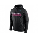 Men's Carolina Panthers Black Breast Cancer Awareness Circuit Performance Pullover Hoodie