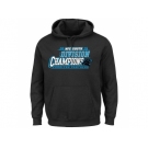 Men's Carolina Panthers Majestic Black 2015 NFC South Division Champions Pullover Hoodie