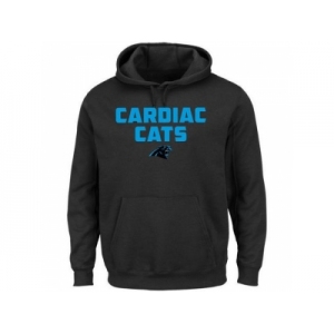 Men's Carolina Panthers Majestic Black Hot Phrase Pullover Hoodie