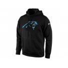 Men's Carolina Panthers Nike Black KO Logo Essential Hoodie