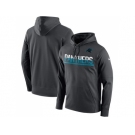 Men's Carolina Panthers Nike Sideline Circuit Anthracite Pullover Hoodie