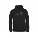 Men's Carolina Panthers Pro Line Black Gold Collection Pullover Hoodie