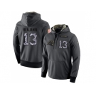 NFL Men's Nike Carolina Panthers #13 Kelvin Benjamin Stitched Black Anthracite Salute to Service Player Performance Hoodie