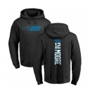 NFL Nike Carolina Panthers #12 DJ Moore Black Backer Pullover Hoodie