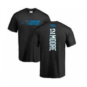 NFL Nike Carolina Panthers #12 DJ Moore Black Backer T-Shirt