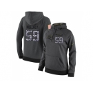 NFL Women's Nike Carolina Panthers #59 Luke Kuechly Stitched Black Anthracite Salute to Service Player Performance Hoodie