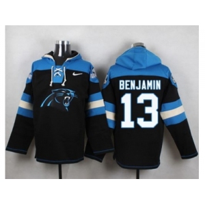 Nike Carolina Panthers #13 Kelvin Benjamin Black Player Pullover NFL Hoodie