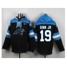 Nike Carolina Panthers #19 Ted Ginn Jr Black Player Pullover NFL Hoodie