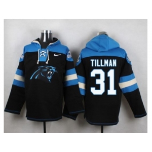 Nike Carolina Panthers #31 Charles Tillman Black Player Pullover NFL Hoodie