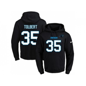 Nike Carolina Panthers #35 Mike Tolbert Black Name & Number Pullover NFL Hoodie