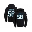 Nike Carolina Panthers #58 Thomas Davis Sr Black Name & Number Pullover NFL Hoodie