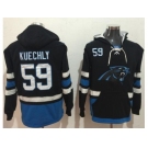 Nike Carolina Panthers #59 Luke Kuechly Black Blue Name & Number Pullover NFL Hoodie