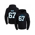 Nike Carolina Panthers #67 Ryan Kalil Black Name & Number Pullover NFL Hoodie