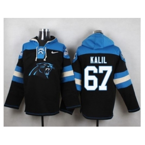 Nike Carolina Panthers #67 Ryan Kalil Black Player Pullover NFL Hoodie