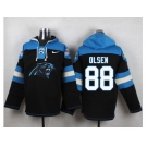 Nike Carolina Panthers #88 Greg Olsen Black Player Pullover NFL Hoodie