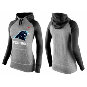 Women Nike Carolina Panthers Performance Hoodie Grey & Black