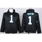 nike nfl jerseys carolina panthers #1 newton black[pullover hooded sweatshirt]