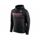 Men's Cincinnati Bengals Black Breast Cancer Awareness Circuit Performance Pullover Hoodie