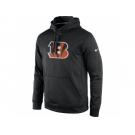 Men's Cincinnati Bengals Nike Black Practice Performance Pullover Hoodie