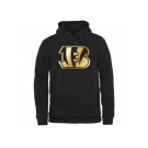 Men's Cincinnati Bengals Pro Line Black Gold Collection Pullover Hoodie